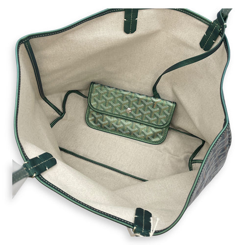 St Louis Green Shoulder Bag in Canvas