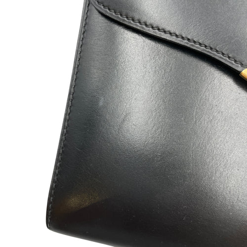 Vintage Shoulder Bag Black in Box, Gold hardware