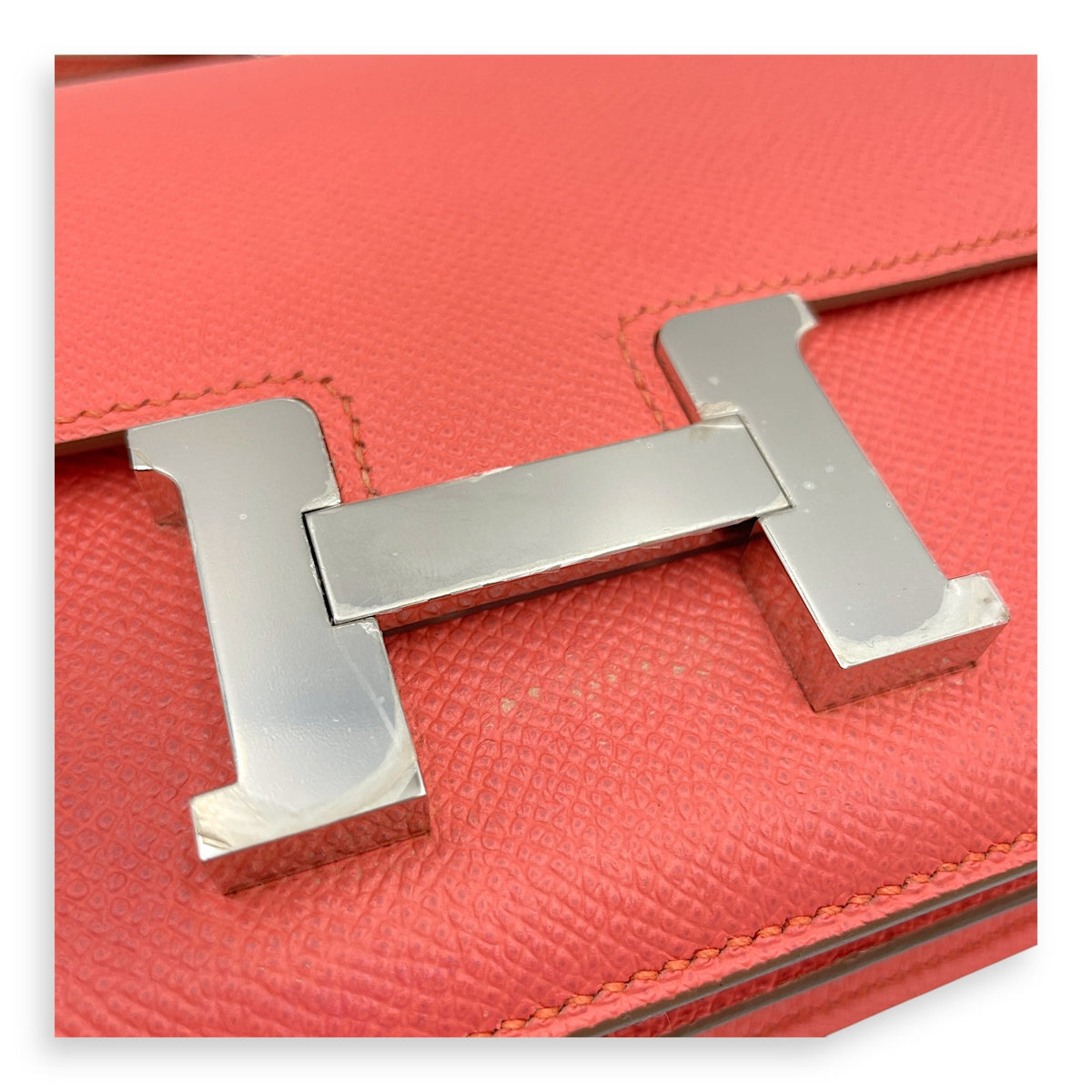 Constance Elan Flamingo in Epsom Palladium hardware
