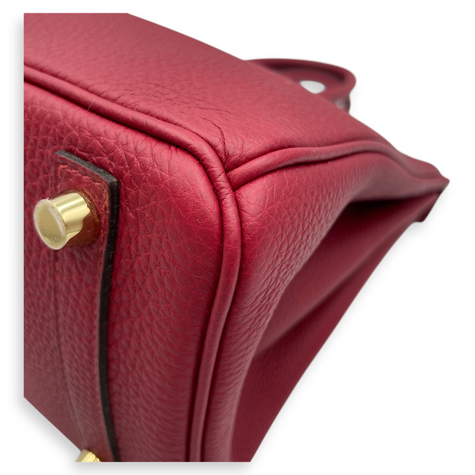Birkin 25 Rouge Grenat in Togo, Gold hardware