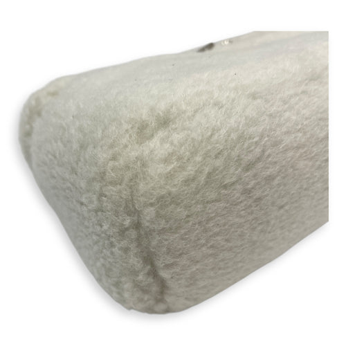Extra Pocket 19 shearing fur Grey Crossbody Bag in Cashfur, Silver hardware