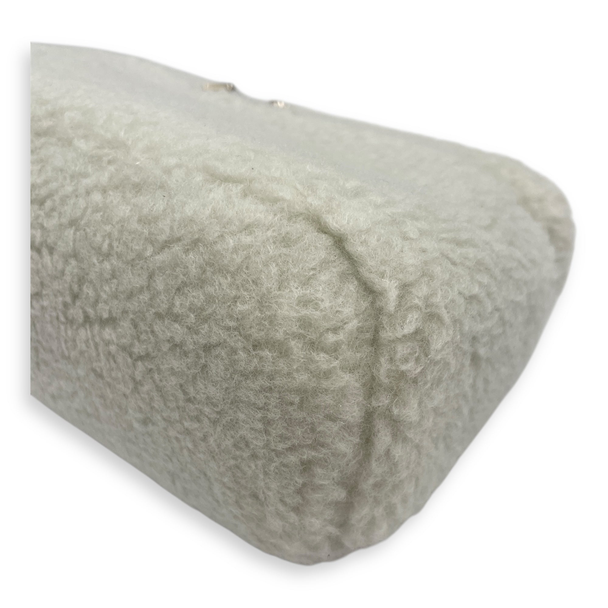 Extra Pocket 19 shearing fur Grey Crossbody Bag in Cashfur, Silver hardware
