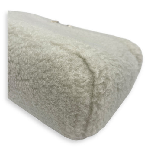 Extra Pocket 19 shearing fur Grey Crossbody Bag in Cashfur, Silver hardware