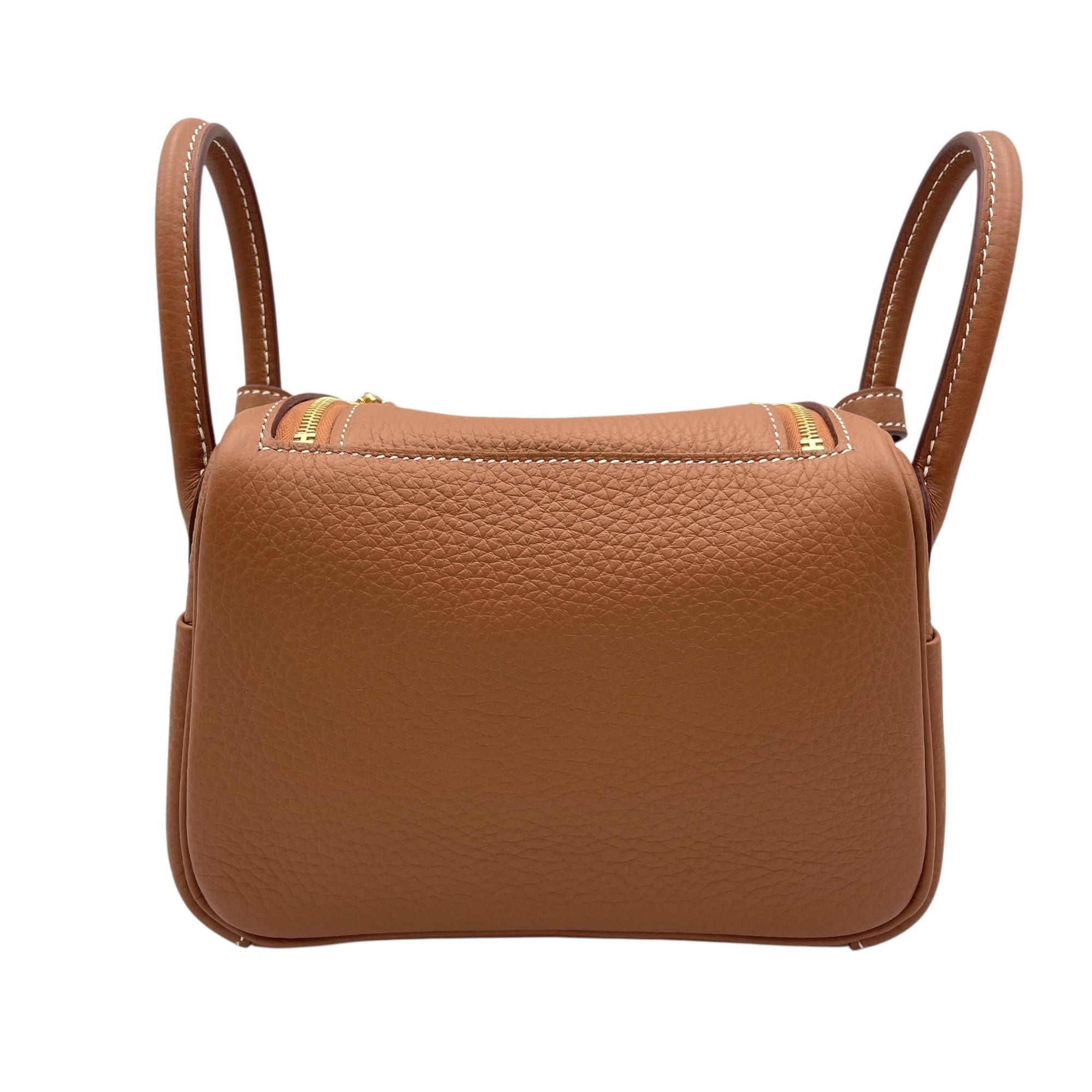 Lindy II Mini Gold in Clemence, Gold hardware