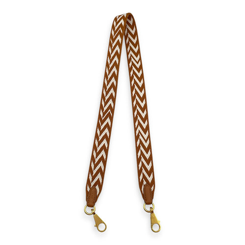 Sangle Cavale 25mm by 70cm Gold Bag Accessory in Swift, Gold hardware