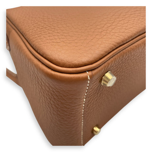 Lindy II Mini Gold in Clemence, Gold hardware