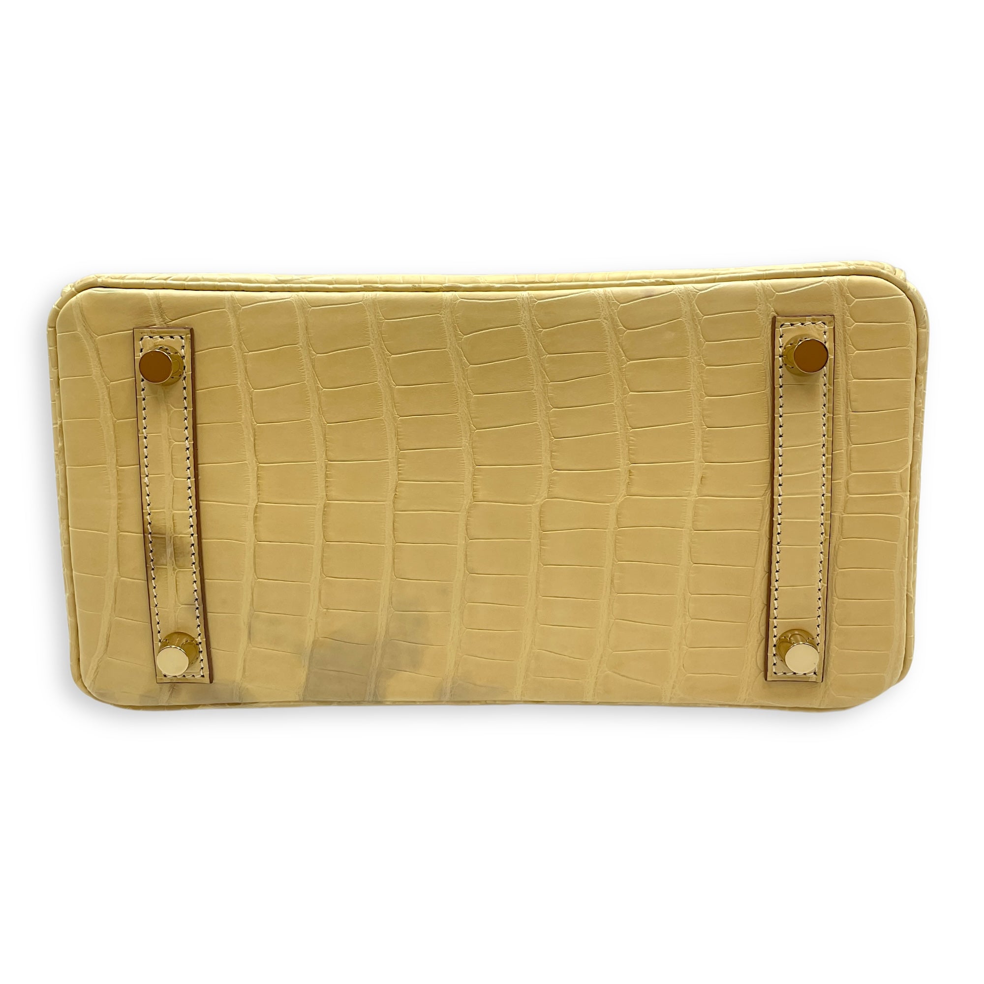 Birkin 25 Vanille in Matte Alligator, Gold hardware