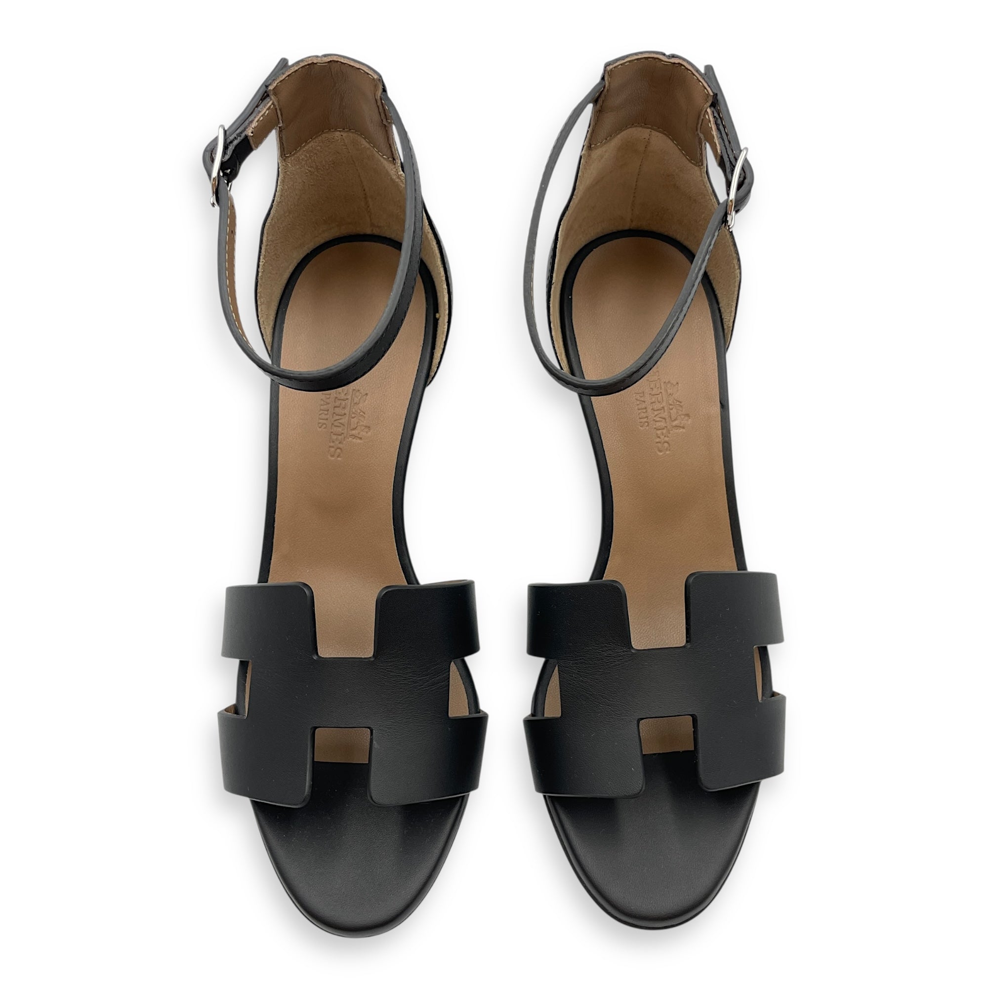 Legend 35 Black Sandals in Calfskin