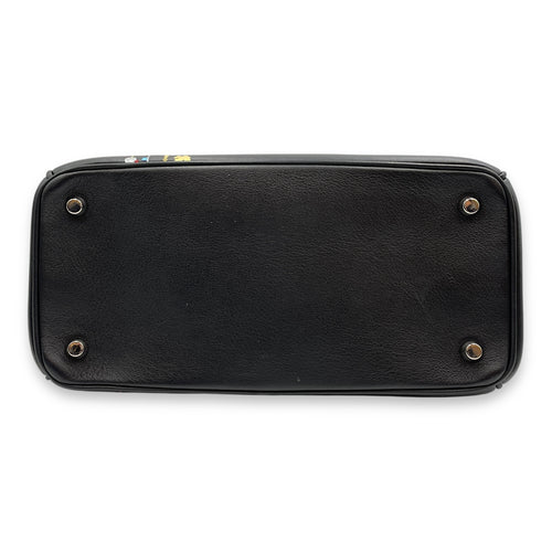 Dior Spring/Summer 2015 Collection Black Top Handle Bag in Calfskin, Silver hardware