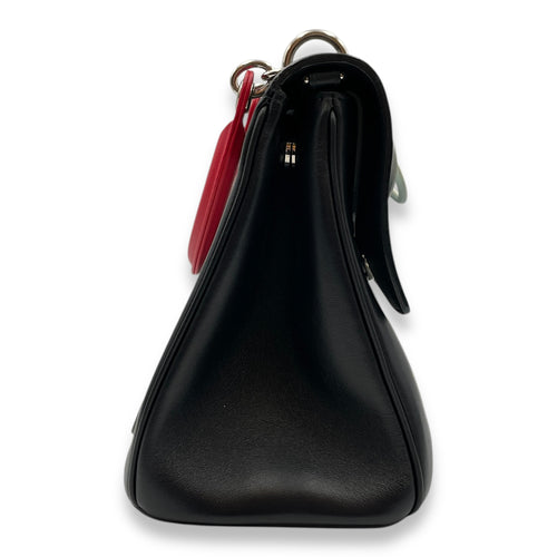 Dior Spring/Summer 2015 Collection Black Top Handle Bag in Calfskin, Silver hardware