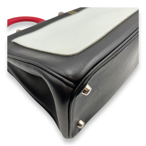 Dior Spring/Summer 2015 Collection Black Top Handle Bag in Calfskin, Silver hardware