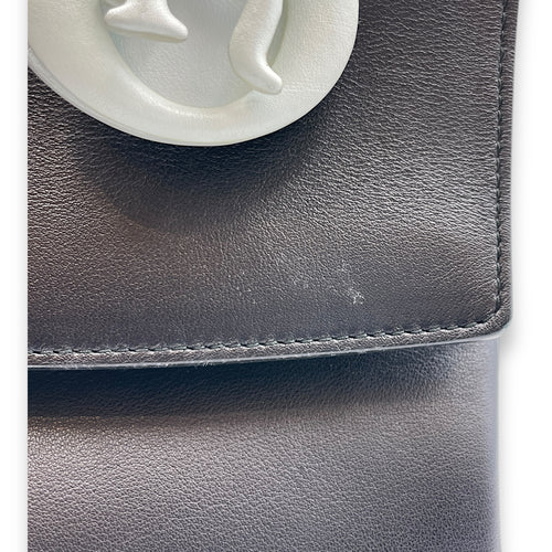 Dior Spring/Summer 2015 Collection Black Top Handle Bag in Calfskin, Silver hardware
