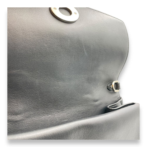 Dior Spring/Summer 2015 Collection Black Top Handle Bag in Calfskin, Silver hardware