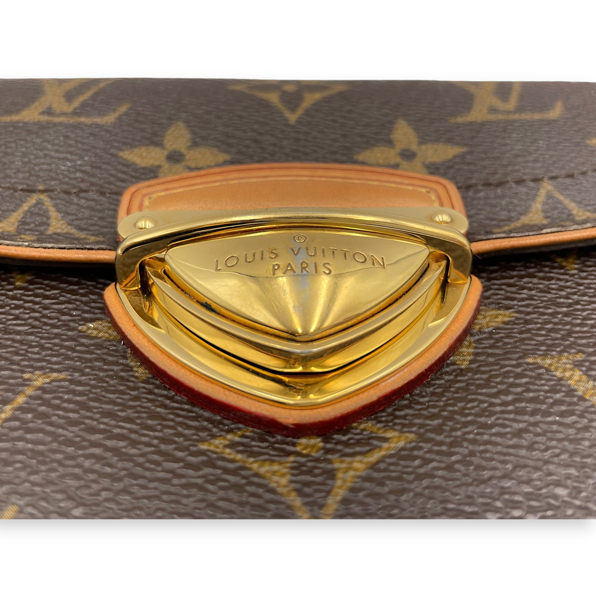 Monogram Eugenie Long Wallet in Coated Canvas, Gold hardware