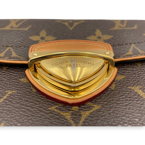 Monogram Eugenie Long Wallet in Coated Canvas, Gold hardware