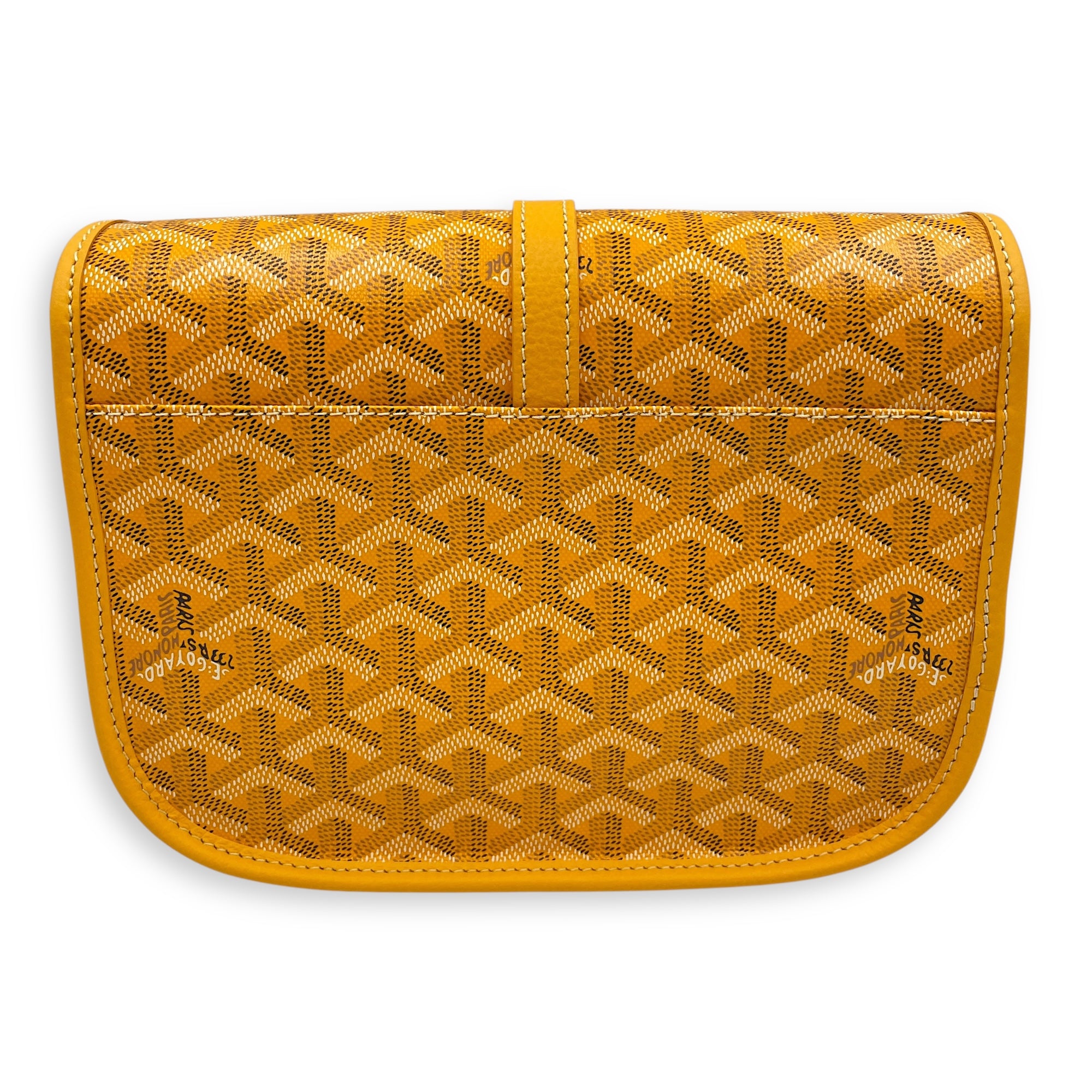 Belvedere PM Yellow Crossbody Bag in Canvas, Silver hardware