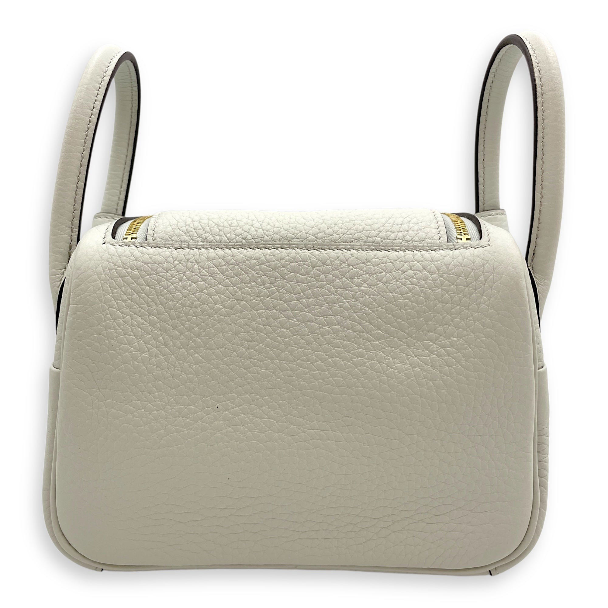 Lindy II Mini Blue in Clemence, Gold hardware
