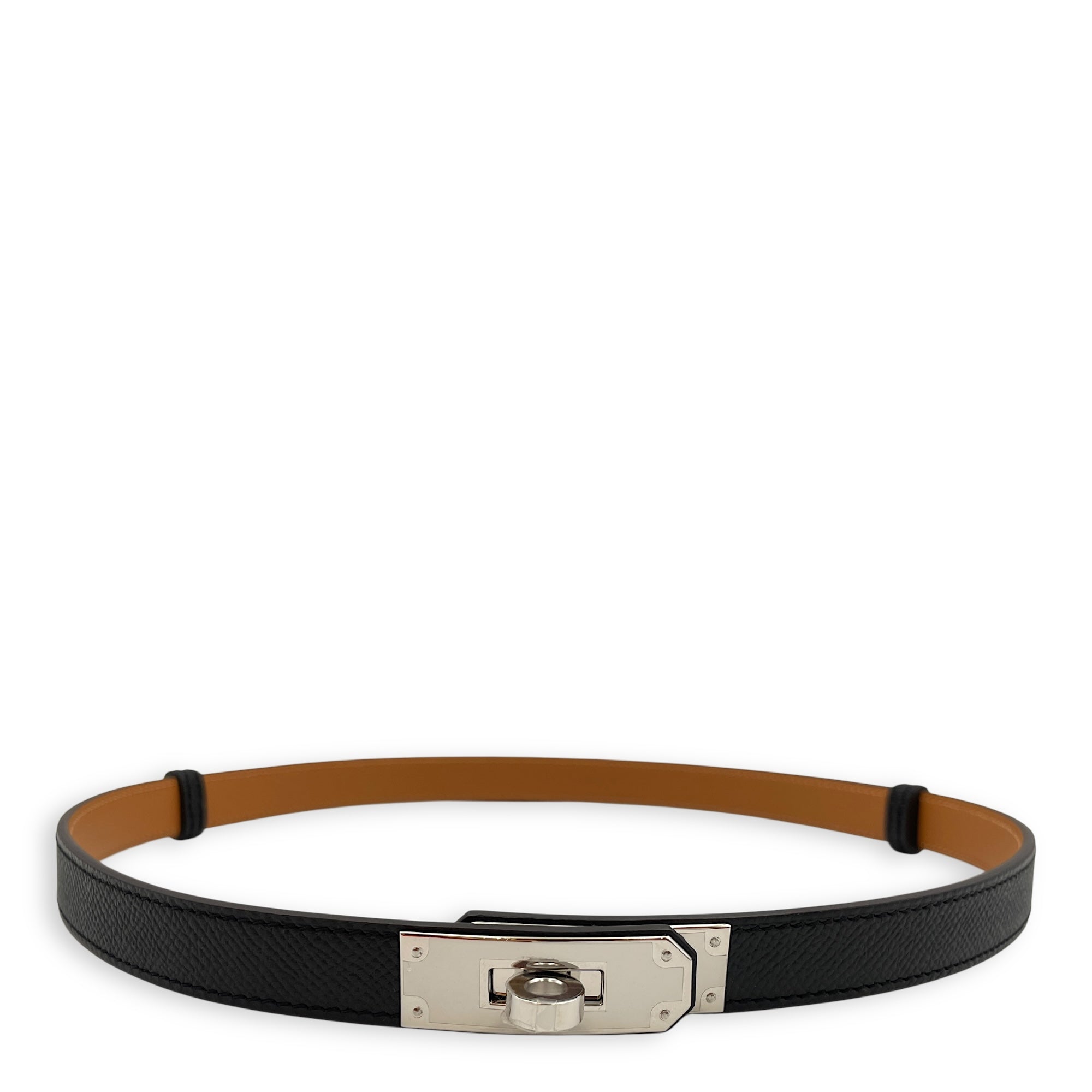 Kelly Pocket 18 Black Belt in Epsom, Palladium hardware