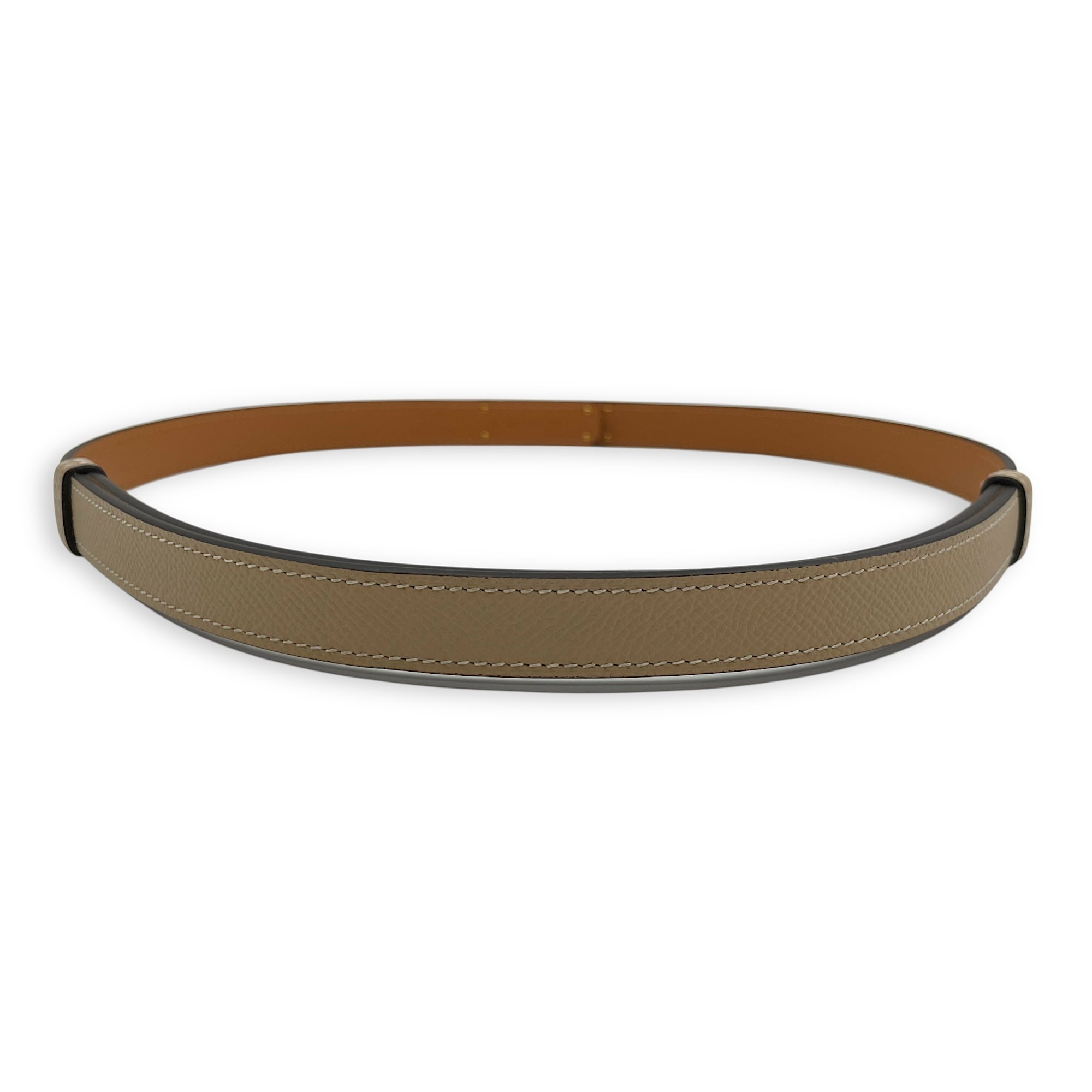 Kelly Pocket Trench/Craie Belt in Epsom, Gold hardware