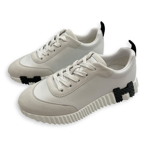 Bouncing Sneaker. Sz: 36 Blanc Sneakers in Chevre Velours
