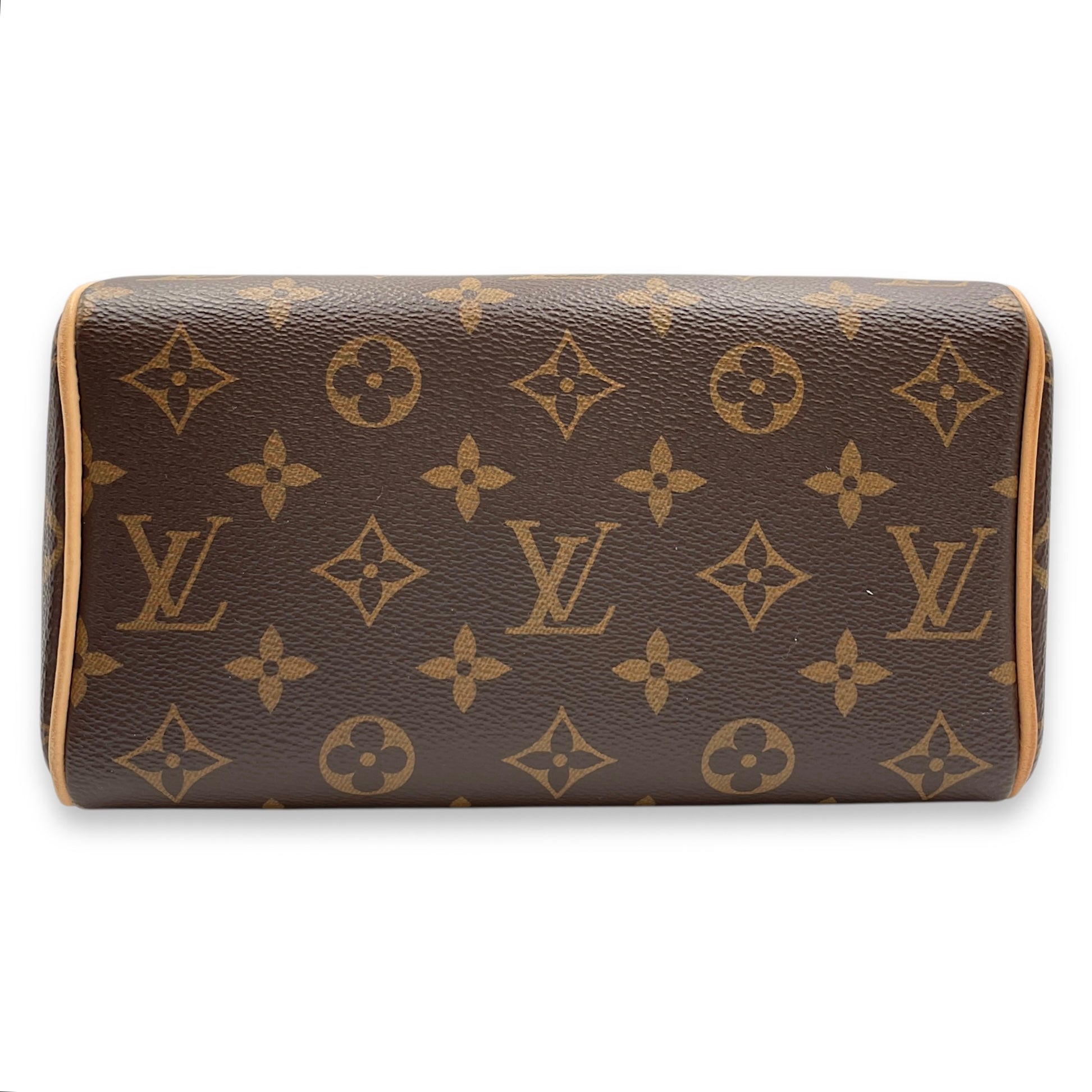 Monogram Speedy 20 Brown Monogram Crossbody Bag in Coated Canvas, Gold hardware