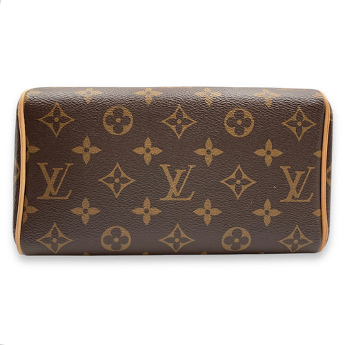Monogram Speedy 20 Brown Monogram Crossbody Bag in Coated Canvas, Gold hardware