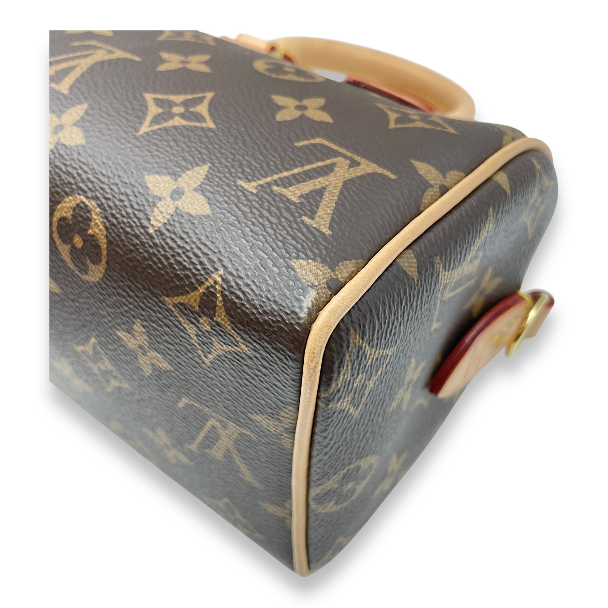 Monogram Speedy 20 Brown Monogram Crossbody Bag in Coated Canvas, Gold hardware