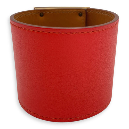 Kelly Dog Extreme Small Capucine Bracelet in Swift, Gold hardware
