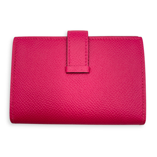 Bearn Rose Mexico Card Holder in Epsom, Palladium hardware