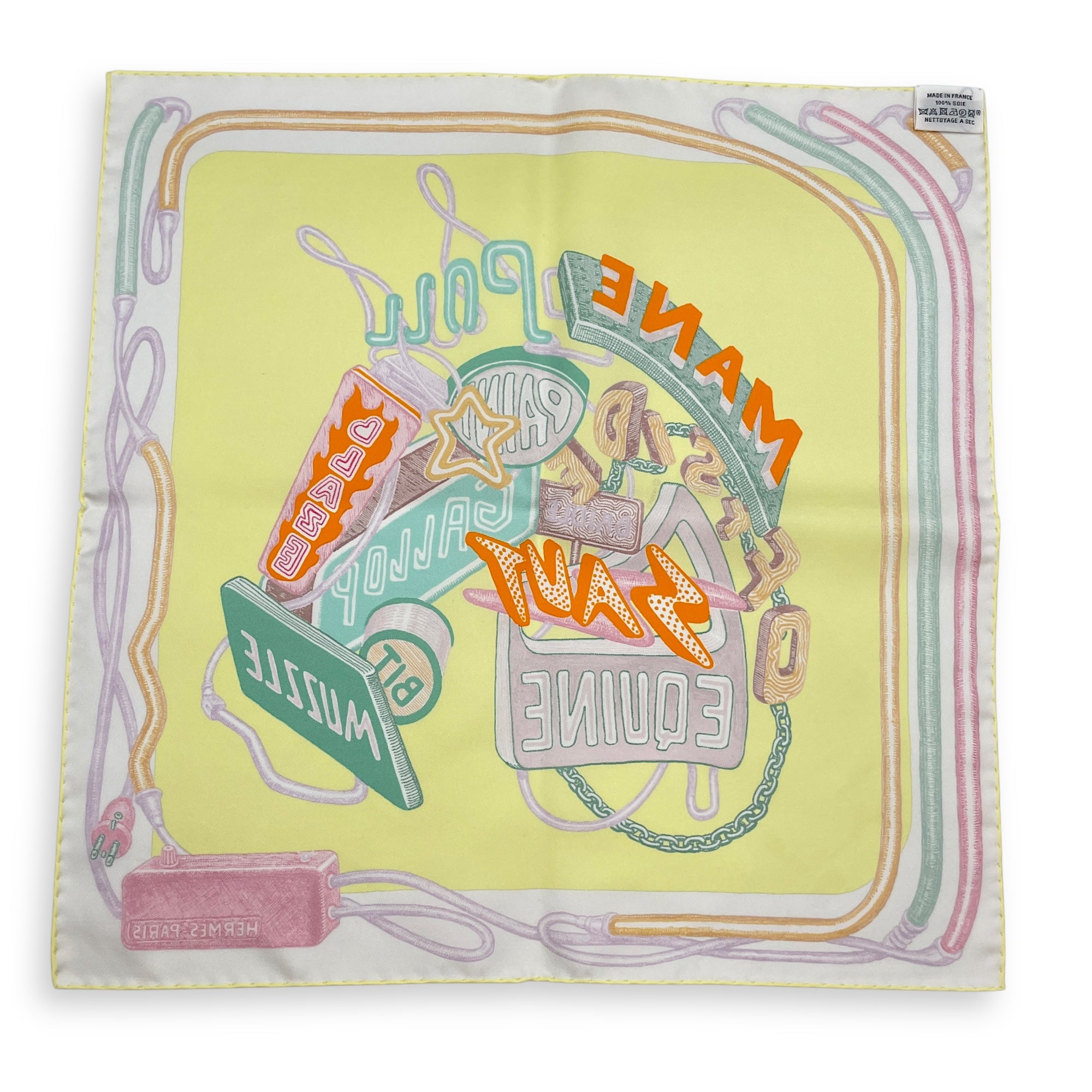 Chevaloscope Neon 45 Jaune/Violet Scarf