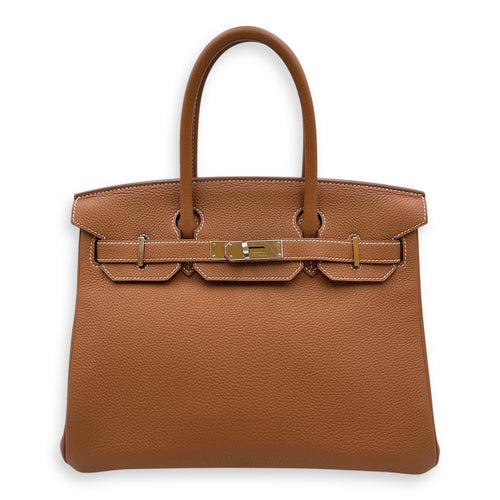 Birkin 30 Gold in Togo, Palladium hardware