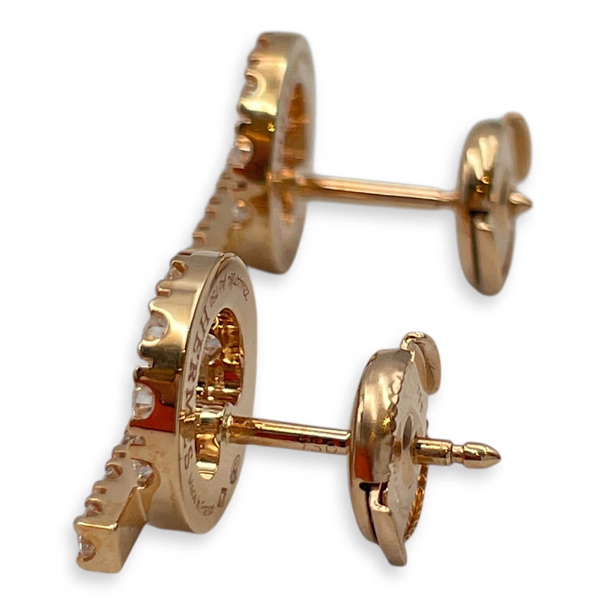 Finesse Earrings in 34 Diamonds, 0.92CT, Rose Gold Hardware