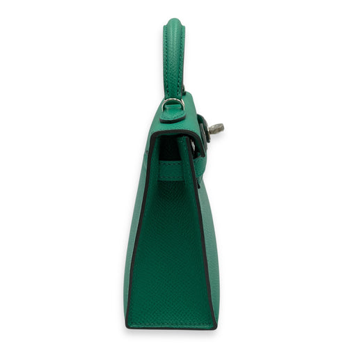 Sellier Kelly 20 Vert Jade in Epsom, Palladium hardware