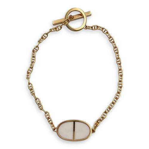 Chaine D'ancre Verso SH Bracelet in White Ceramic