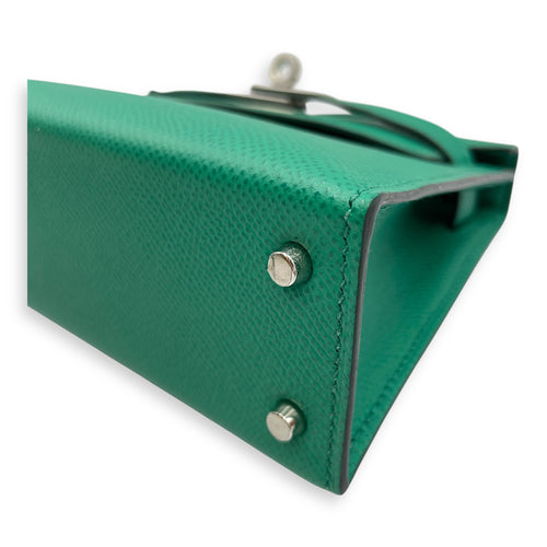 Sellier Kelly 20 Vert Jade in Epsom, Palladium hardware