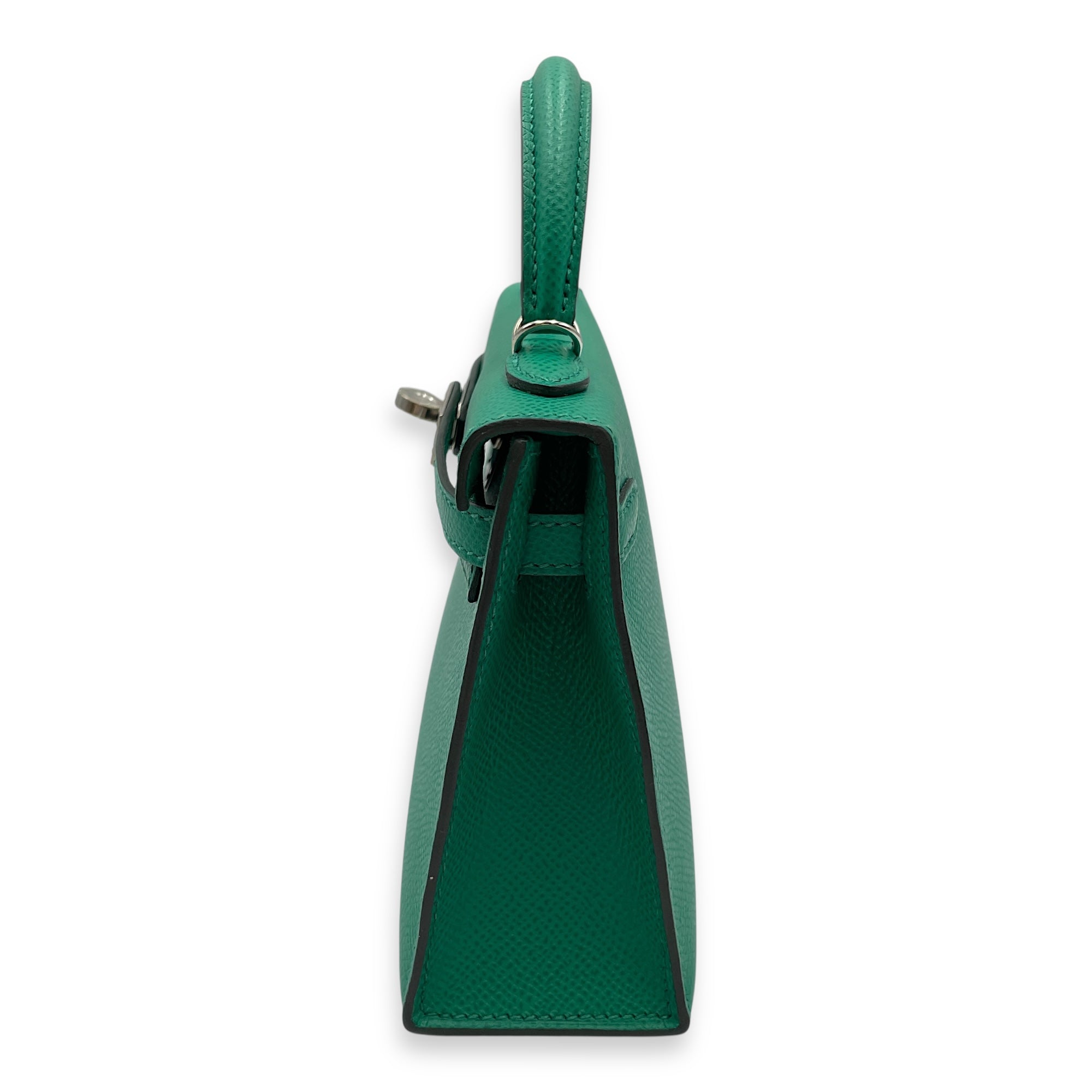Sellier Kelly 20 Vert Jade in Epsom, Palladium hardware
