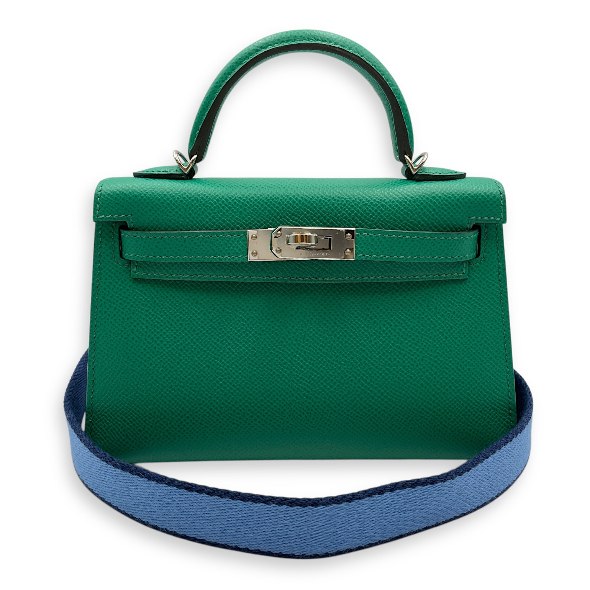 Sellier Kelly 20 Vert Jade in Epsom, Palladium hardware