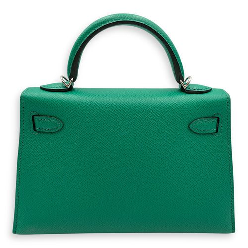 Sellier Kelly 20 Vert Jade in Epsom, Palladium hardware