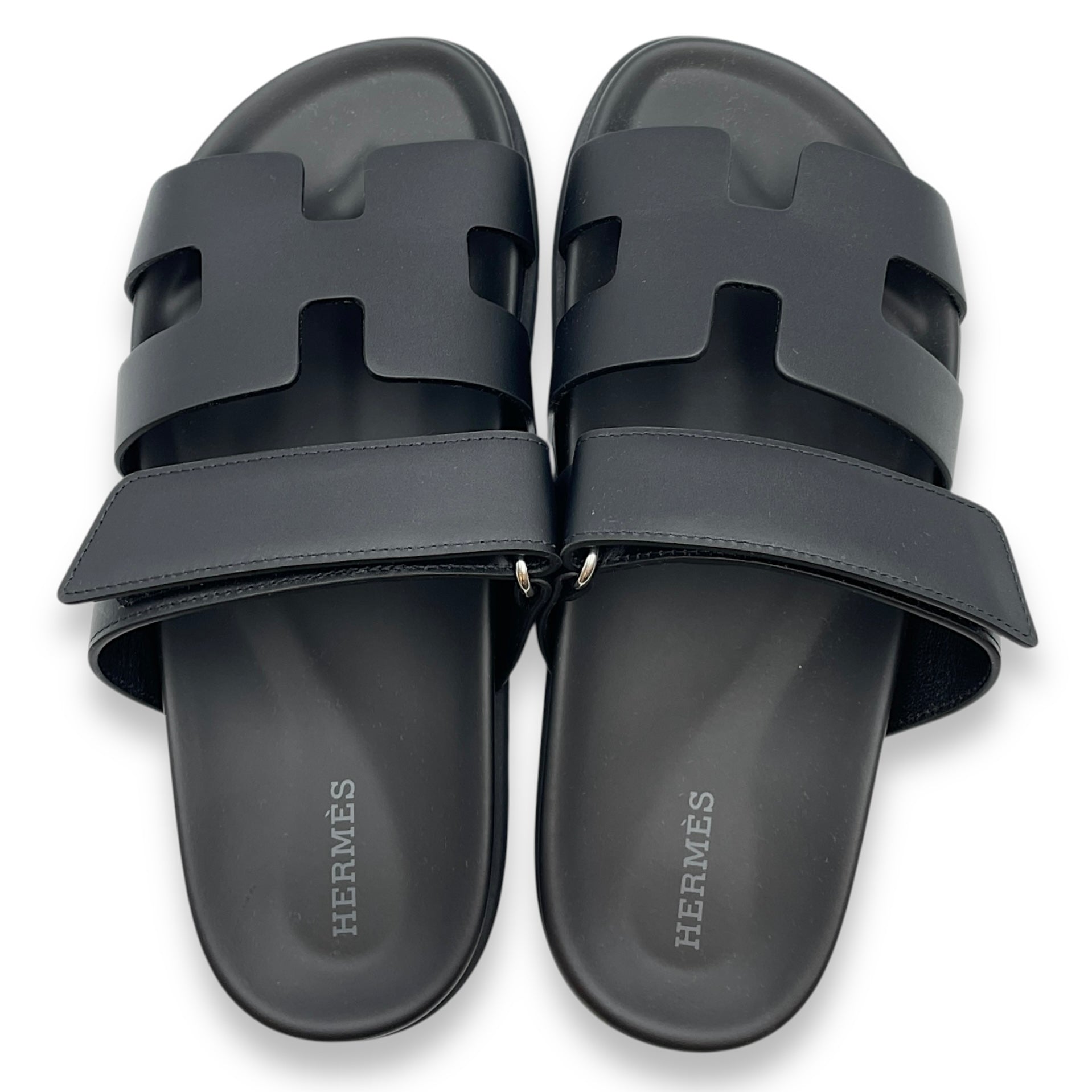 Chypre 37.5 Black Sandal in Calfskin
