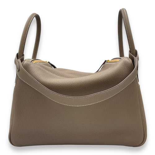 Lindy 30 Etoupe in Clemence, Gold hardware
