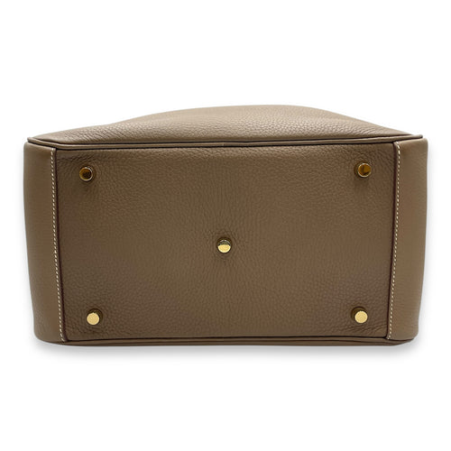 Lindy 30 Etoupe in Clemence, Gold hardware