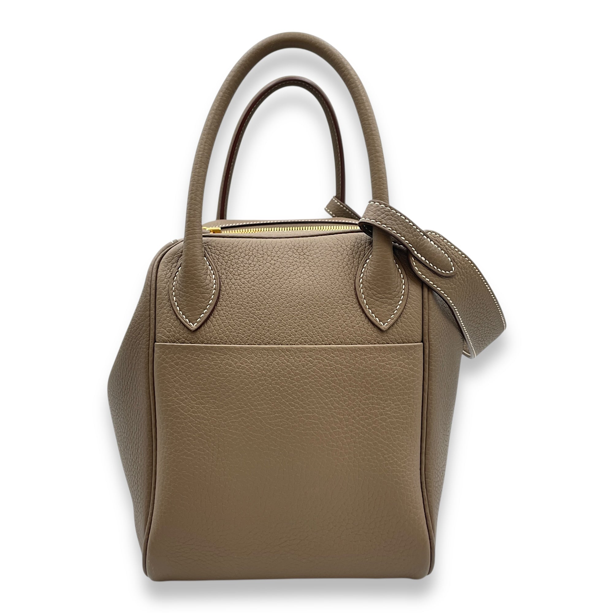 Lindy 30 Etoupe in Clemence, Gold hardware