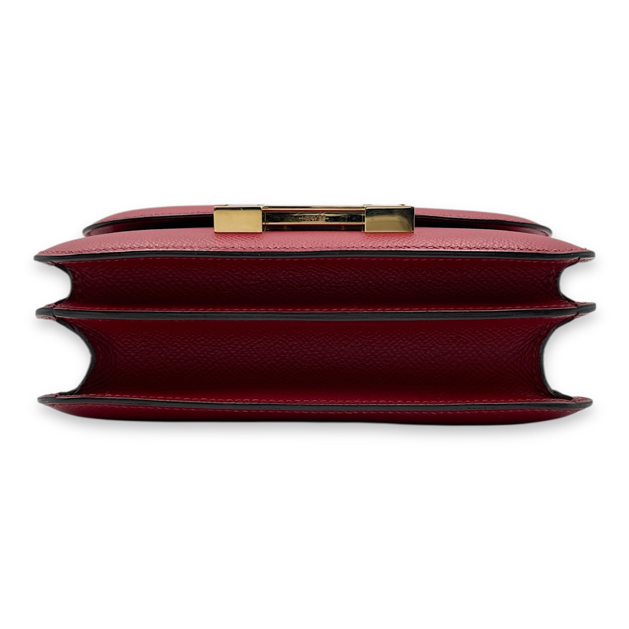 Constance 18 Rouge Grenat in Epsom, Permabrass hardware