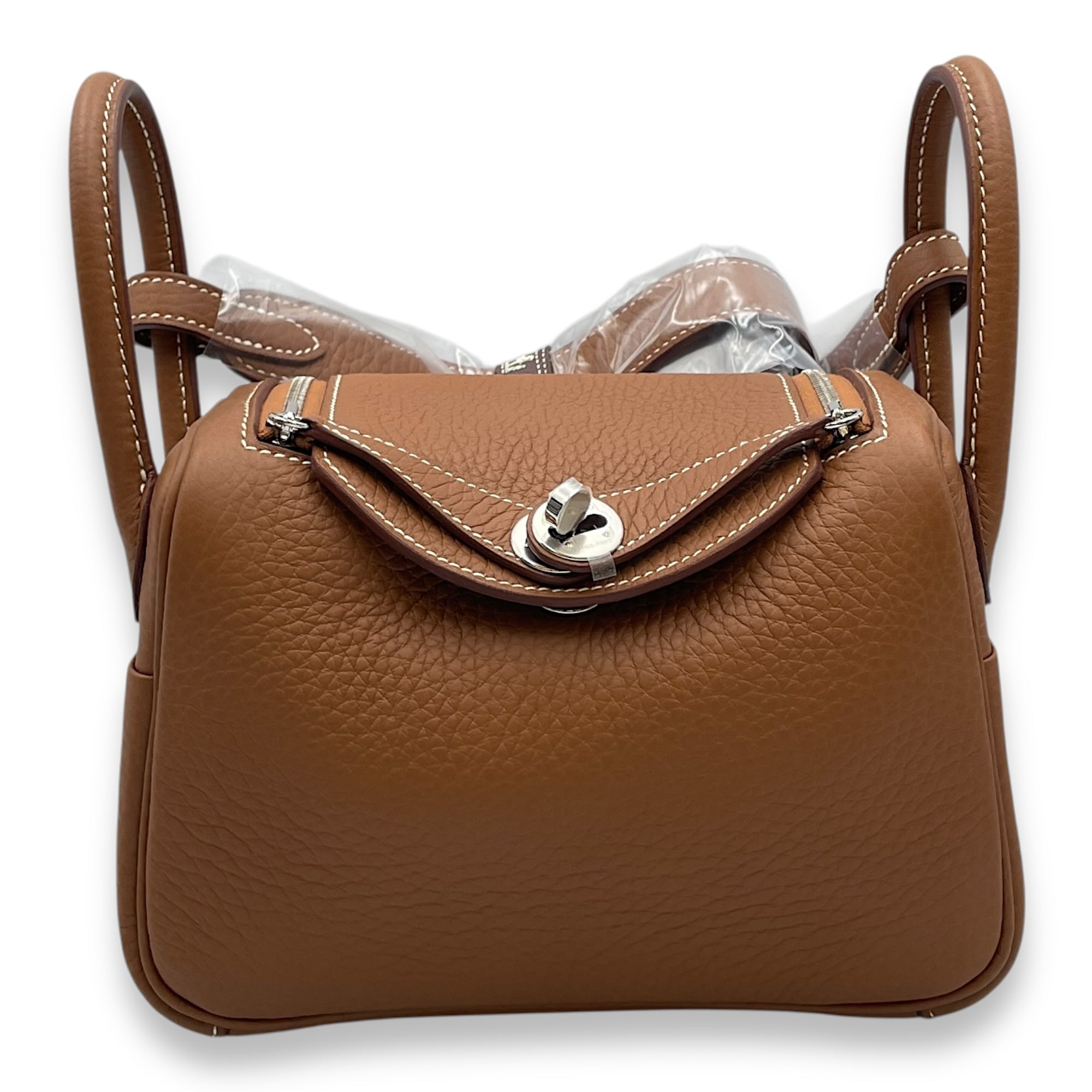 Lindy II Mini Gold in Clemence, Palladium hardware