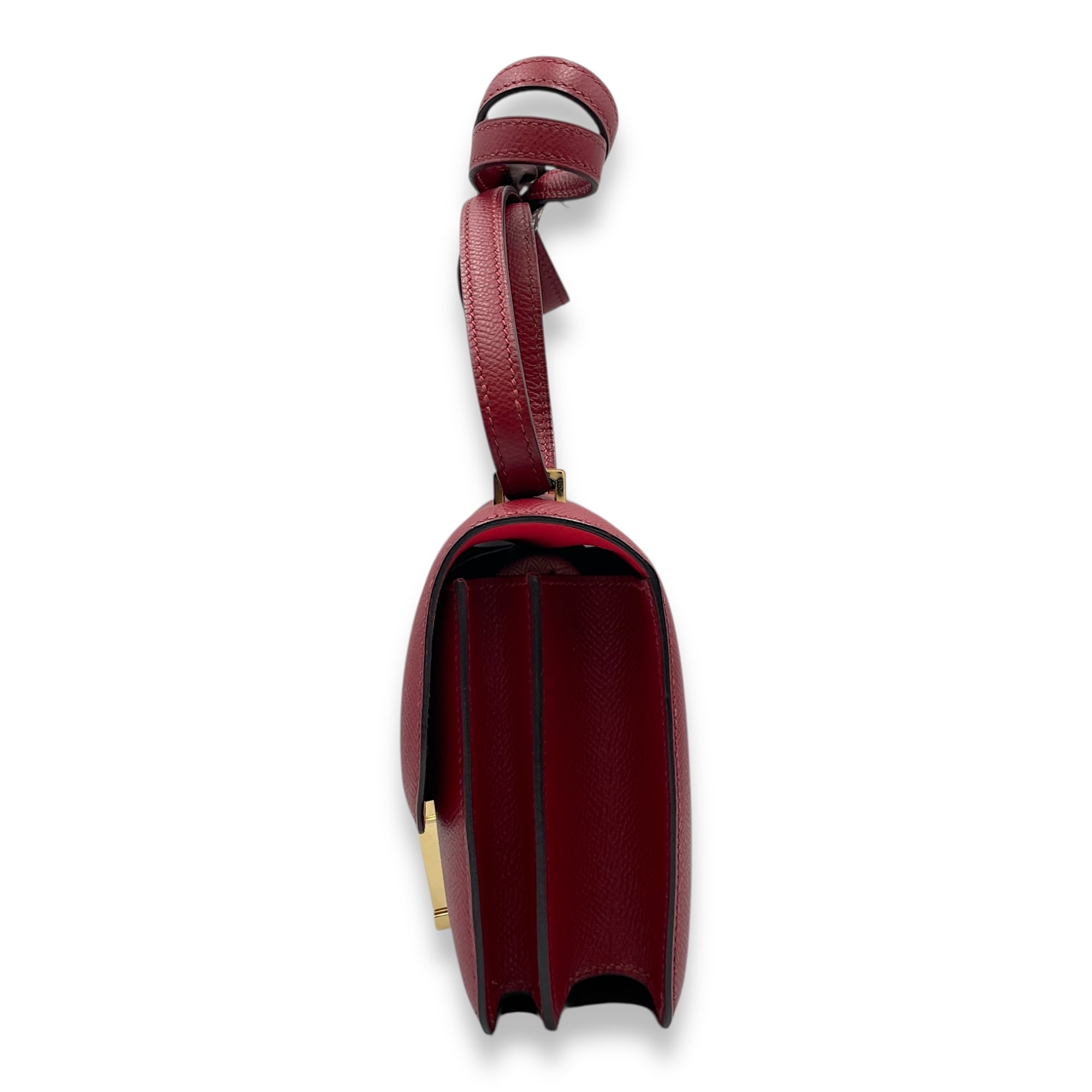 Constance 18 Rouge Grenat in Epsom, Permabrass hardware