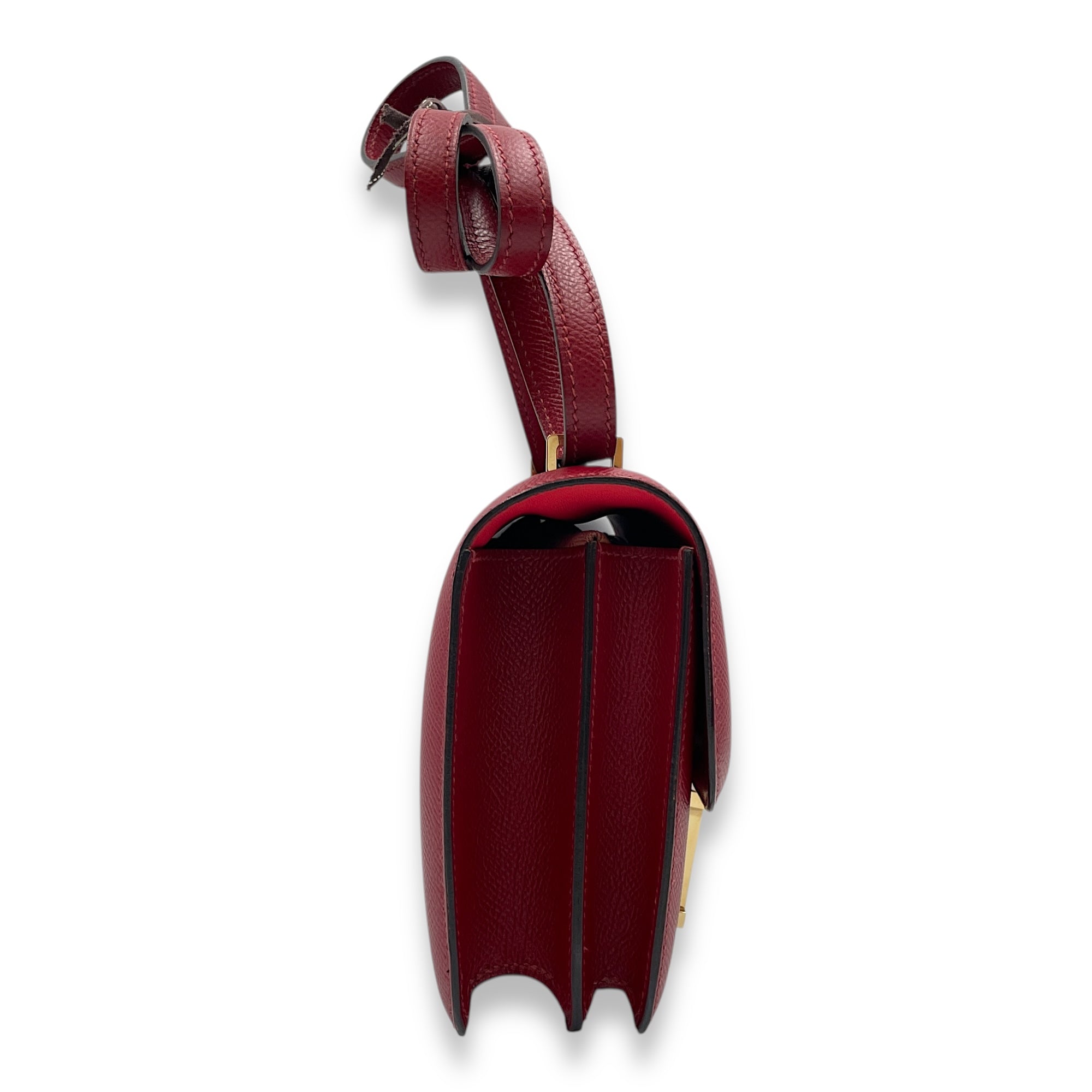Constance 18 Rouge Grenat in Epsom, Permabrass hardware