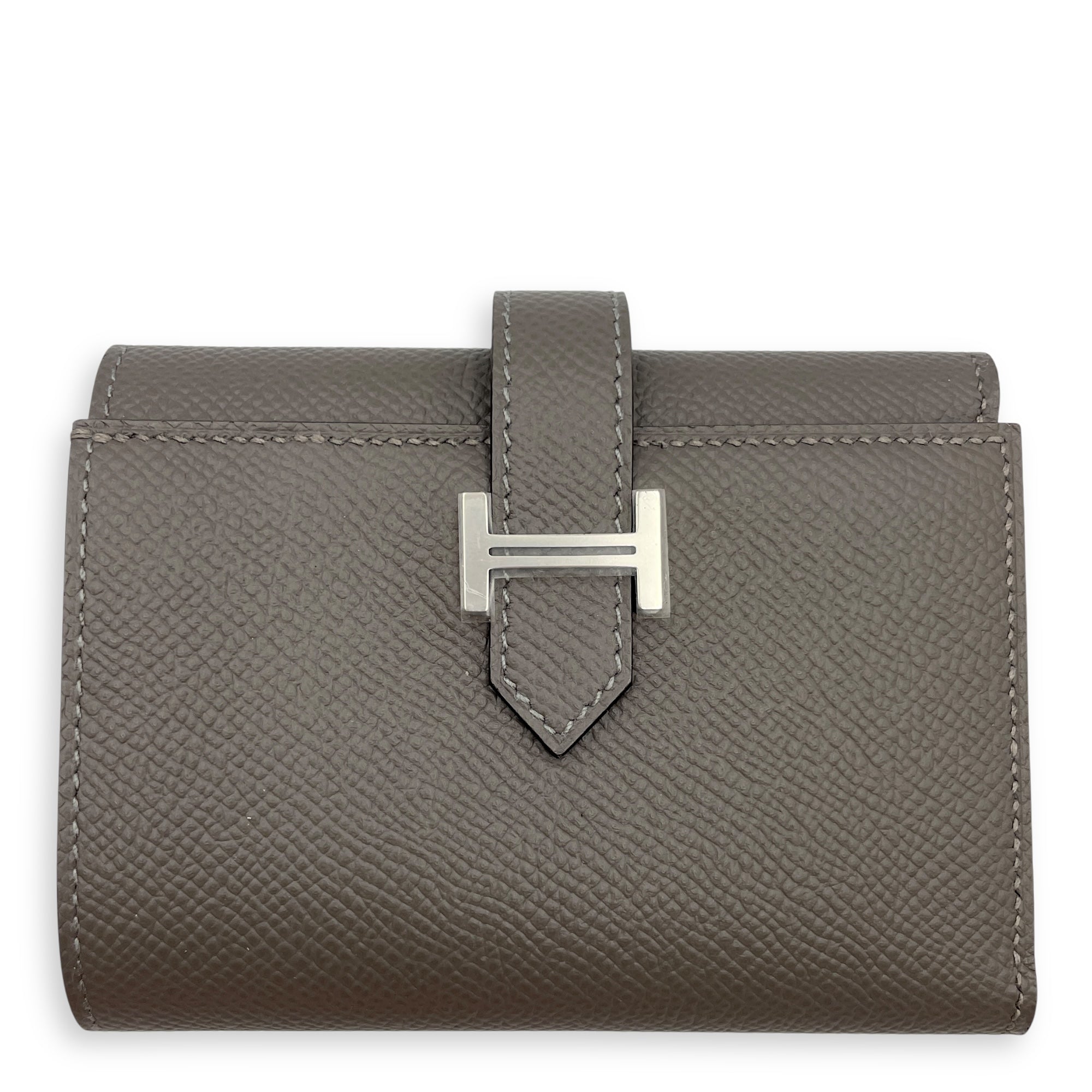 Bearn Combine Gris Meyer Wallet in Epsom, Palladium hardware