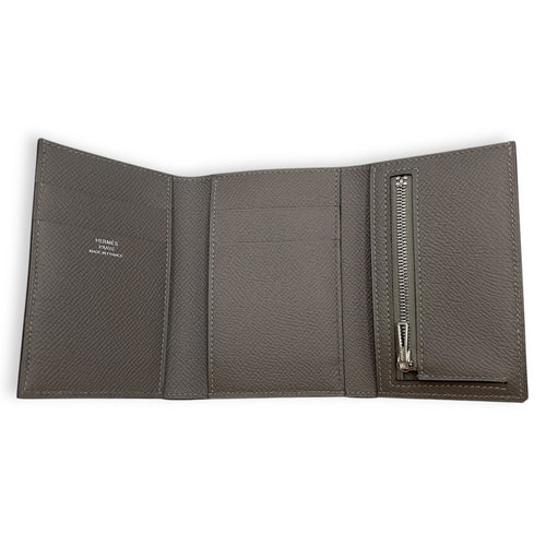 Bearn Combine Gris Meyer Wallet in Epsom, Palladium hardware