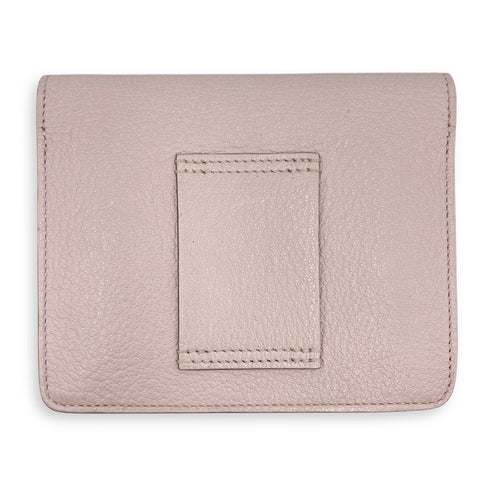 Roulis Slim Mauve Pale Wallet in Chevre Mysore Palladium hardware