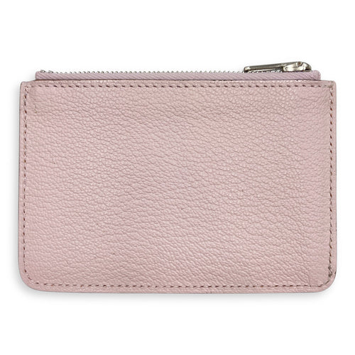Roulis Slim Mauve Pale Wallet in Chevre Mysore Palladium hardware